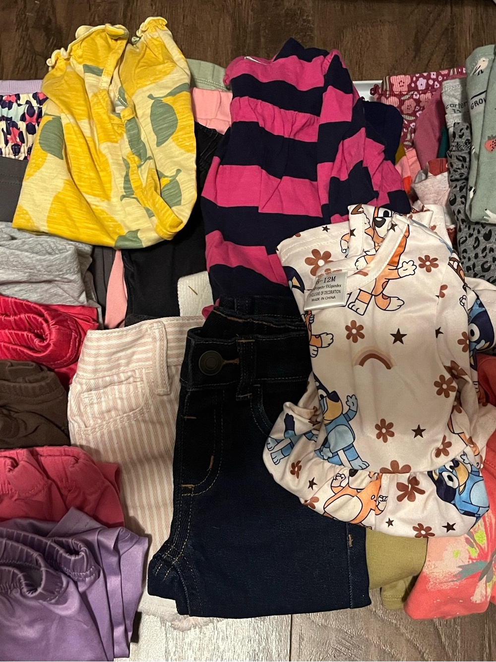 Multiples Pink & Navy Striped Tank Top